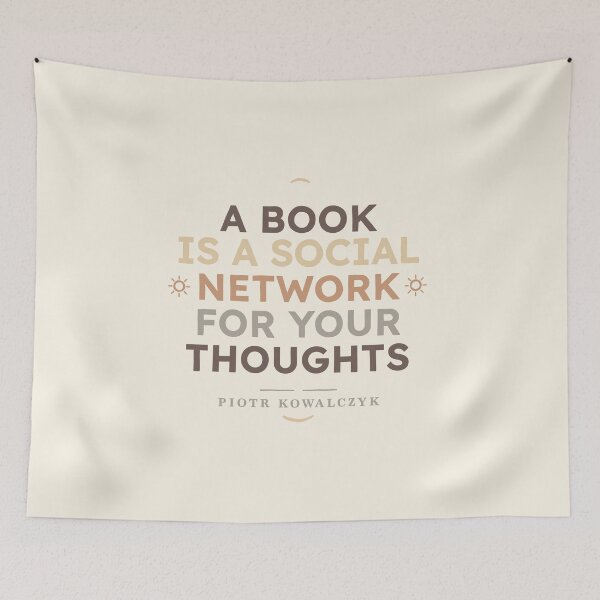 Item preview, A Book Is a Social Network for Your Thoughts designed and sold by Geek Updated.