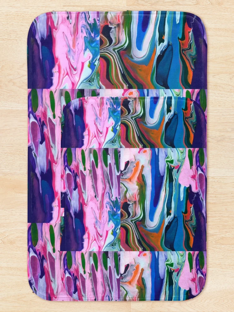 Thumbnail 5 of 6, Bath Mat, sunset agate designed and sold by InfinitePathArt.