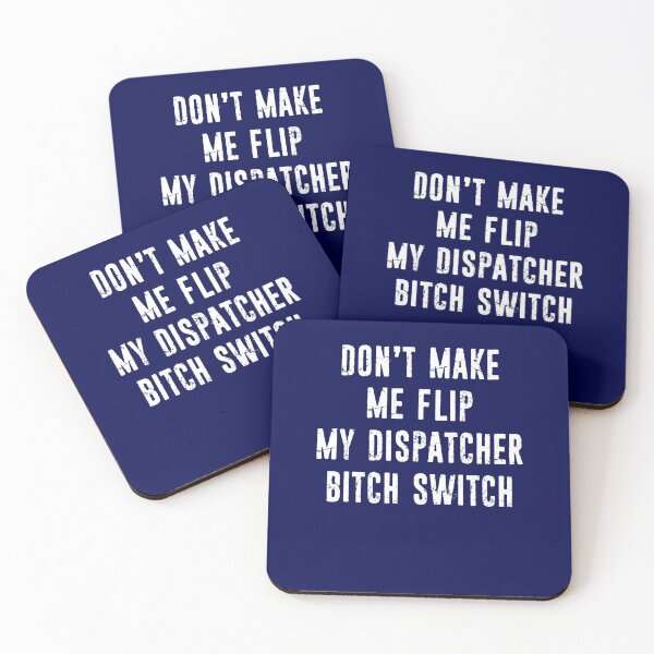 Item preview, Funny 911 Dispatcher Don't Make Me Flip My Switch Distressed Typography designed and sold by niftee.