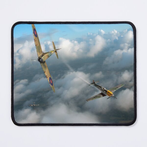 Item preview, Battle of Britain Spitfire shoots down Messerschmitt Bf 109 designed and sold by Flight Artworks.