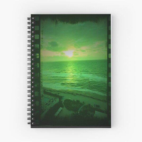 Item preview, Green coastal sunrise designed and sold by SoWavyByrd1.