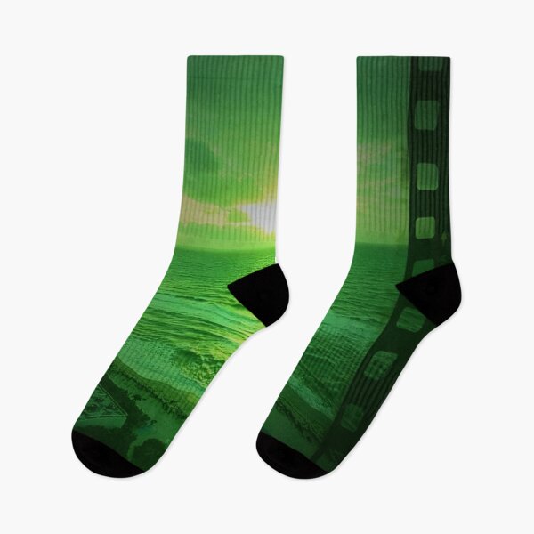 Item preview, Green coastal sunrise designed and sold by SoWavyByrd1.