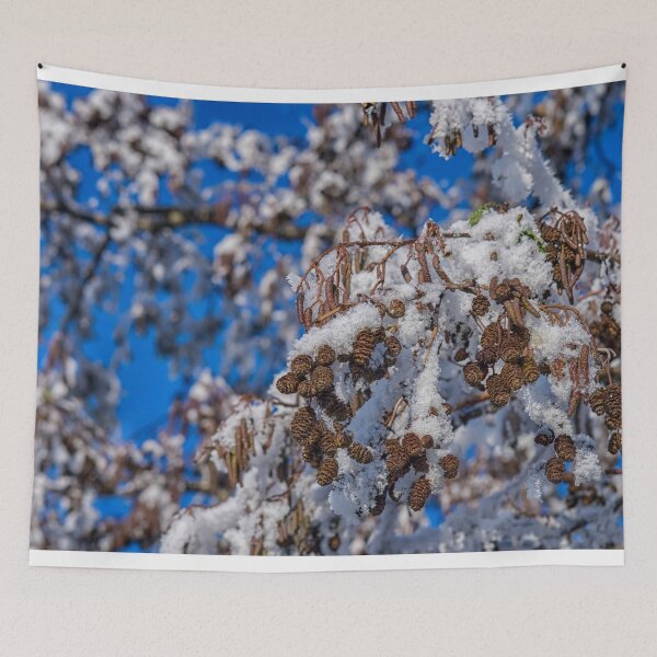 Item preview, Colorful snowy tree with blue sky  designed and sold by Photopat.