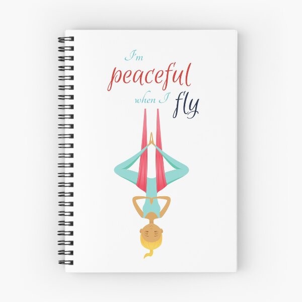 Item preview, I'm peaceful when I fly, Antigravity Yoga print designed and sold by trendingatees.