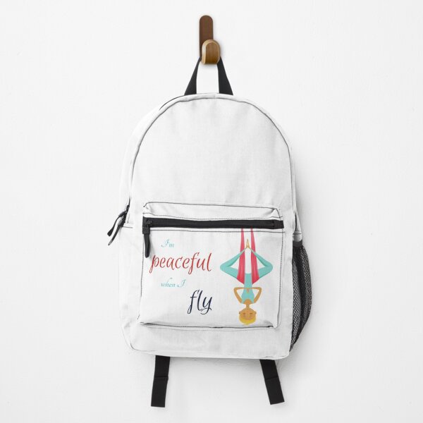 Item preview, I'm peaceful when I fly, Antigravity Yoga print designed and sold by trendingatees.