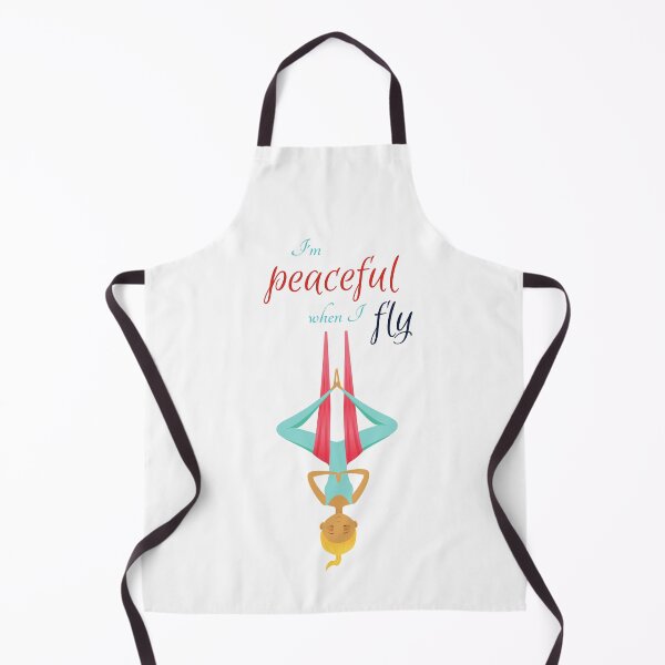 Item preview, I'm peaceful when I fly, Antigravity Yoga print designed and sold by trendingatees.