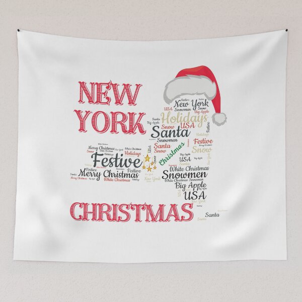 Item preview, New York Christmas Festive Word Art designed and sold by fra02.
