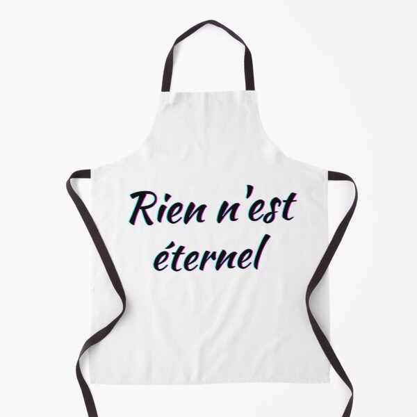 Item preview, Nothing lasts forever - popular french quotes lovers theme gifts (black) designed and sold by RebelliousRosee.