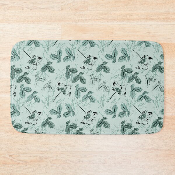 Item preview, Georgiana Floral in soft pine green tint designed and sold by ncxadair.