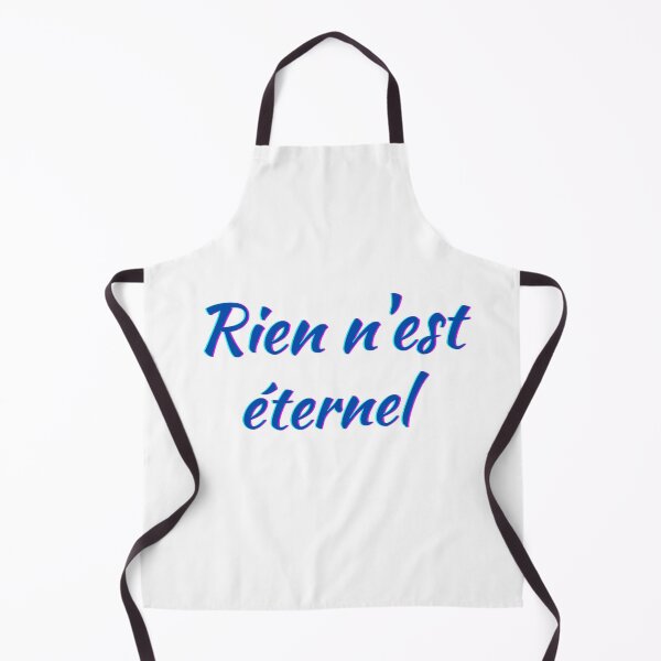 Item preview, Nothing lasts forever - popular french quotes lovers theme gifts (blue designed and sold by RebelliousRosee.