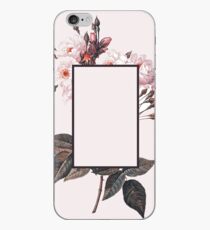 Pink Rectangle Flowers iPhone Case