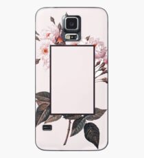 Pink Rectangle Flowers Case/Skin for Samsung Galaxy