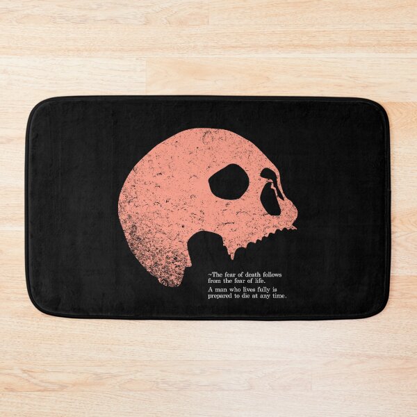 Item preview, A human skull. The fear of death follows from the fear of life. A man who lives fully is prepared to die at any time. designed and sold by ciaobebo.