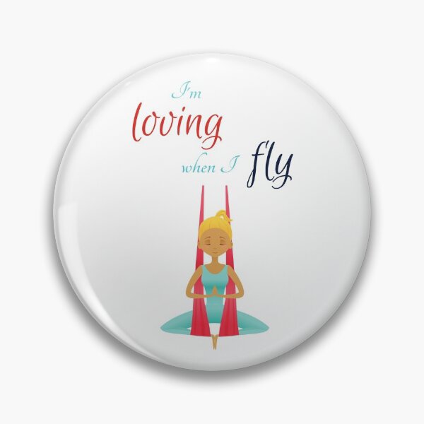 Item preview, I'm loving when I fly, Antigravity Yoga print designed and sold by trendingatees.