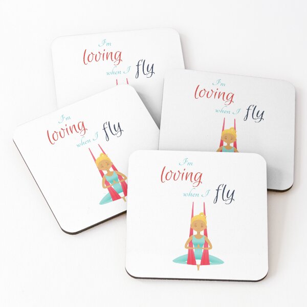 Item preview, I'm loving when I fly, Antigravity Yoga print designed and sold by trendingatees.