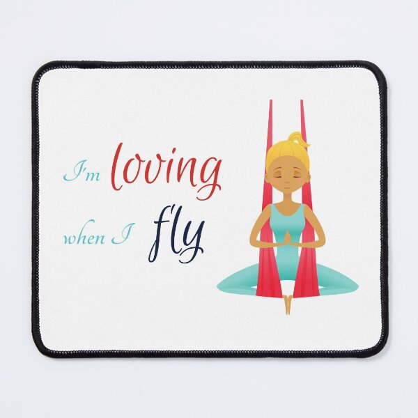 Item preview, I'm loving when I fly, Antigravity Yoga print designed and sold by trendingatees.