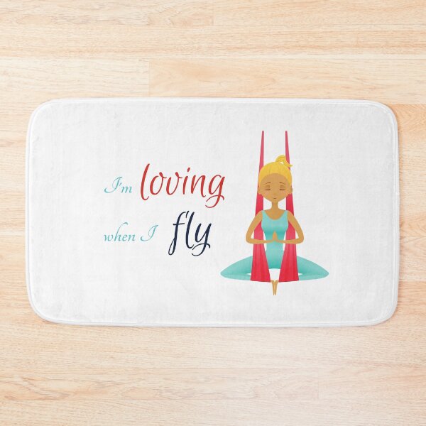 Item preview, I'm loving when I fly, Antigravity Yoga print designed and sold by trendingatees.