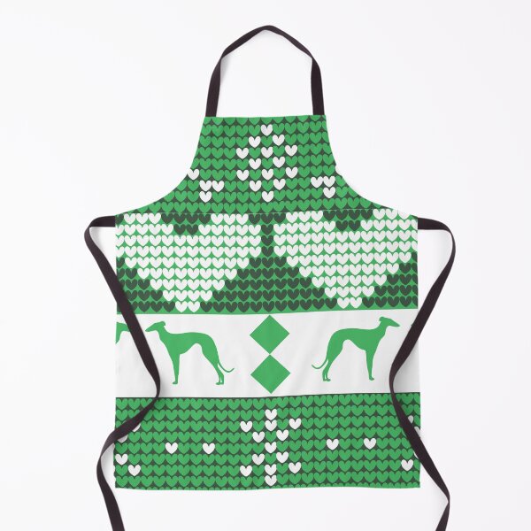 Item preview, Greyhounds Christmas Jumper (green) designed and sold by bkdoodles.
