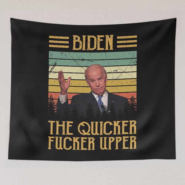 Item preview, Vintage Retro Biden The Quicker Fucker Upper Classic T-Shirt designed and sold by hurdsonia.