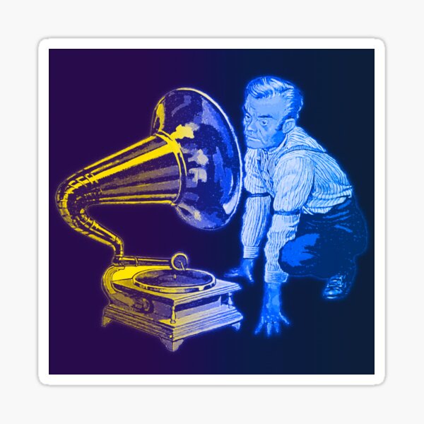Item preview,  Man and a gramophone designed and sold by 리나 .