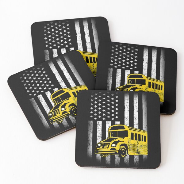 Item preview, Retro Vintage School Bus Driver Usa American Flag designed and sold by Space Art.