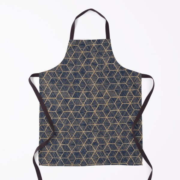 Item preview, Diamond & Hexagon Hand Drawn Pattern - Dark Blue designed and sold by Jana Šlesaríková.