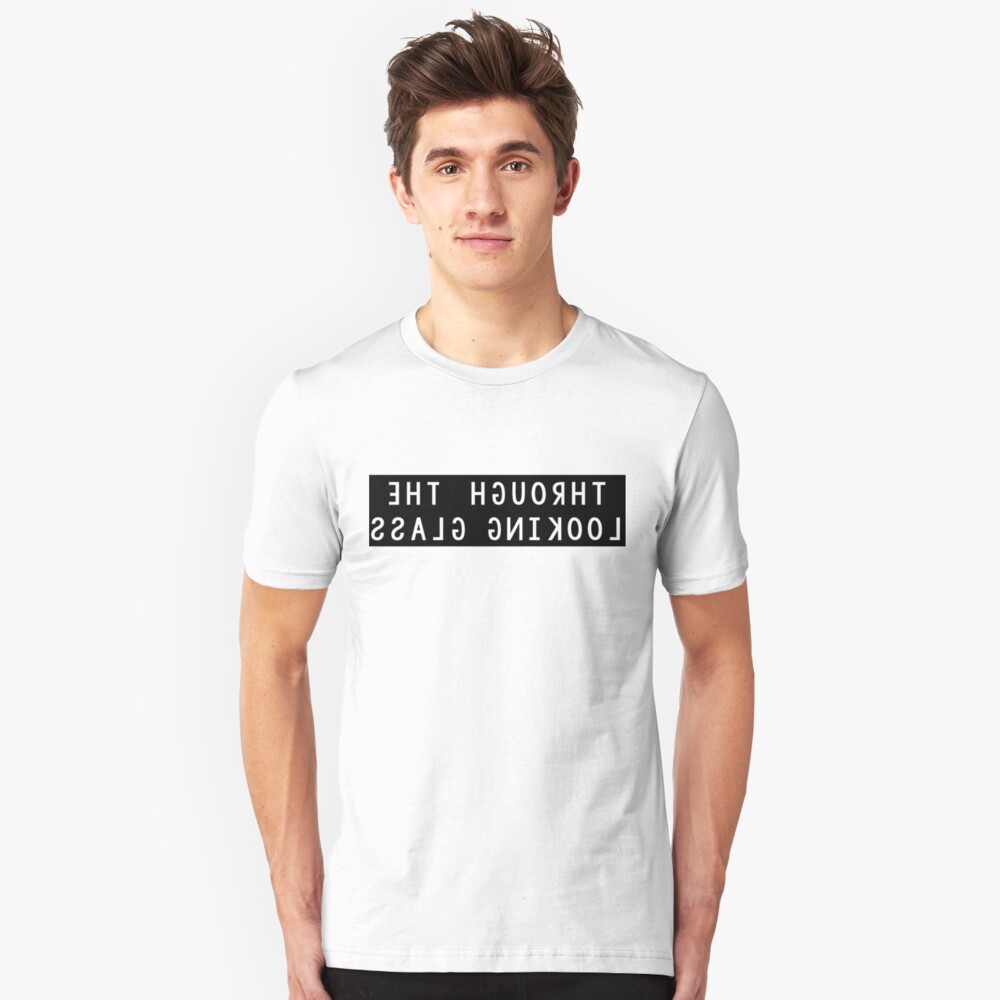 Through the Looking Glass Mirror Image Slim Fit T-Shirt