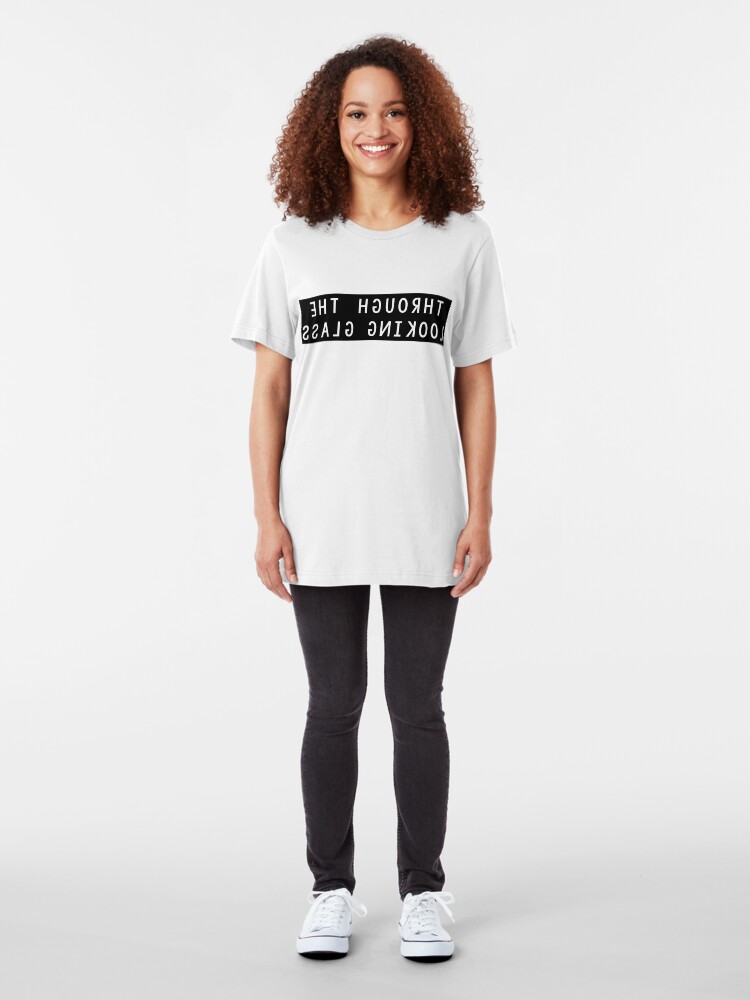 Alternate view of Through the Looking Glass Mirror Image Slim Fit T-Shirt