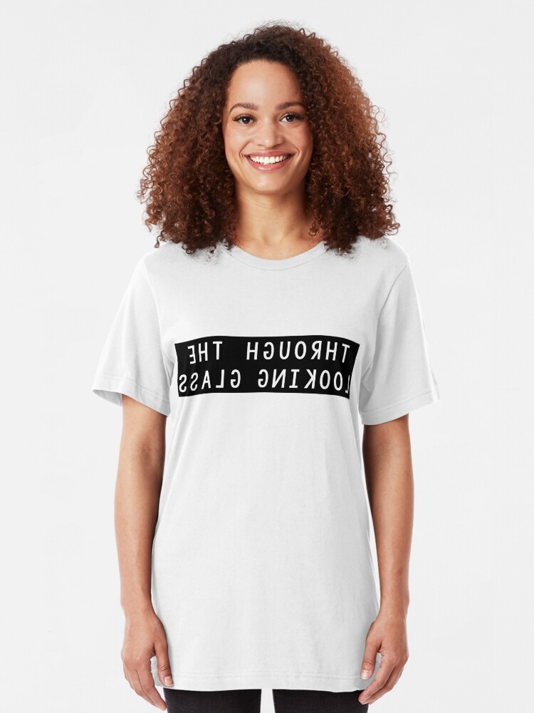 Alternate view of Through the Looking Glass Mirror Image Slim Fit T-Shirt