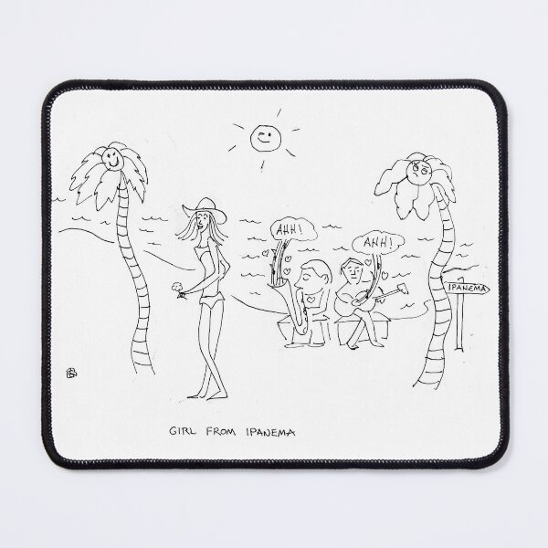 Item preview, Song Cartoon - Girl From Ipanema designed and sold by fred rosenthal.