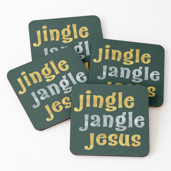 Item preview, Jingle Jangle Jesus | Faux Metallic | Forest Green designed and sold by PotentQuotable.