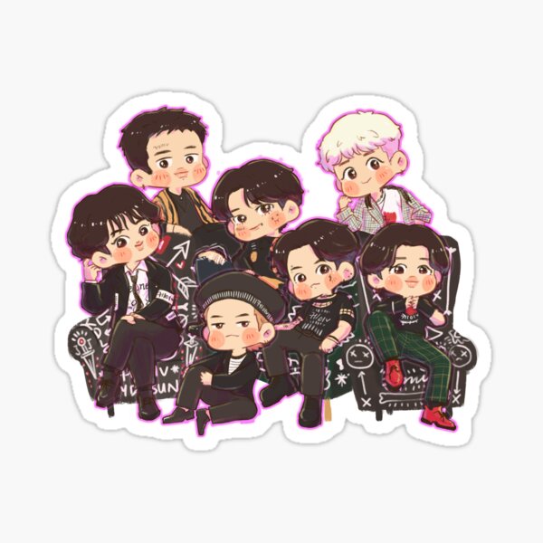 Chibi BTS Stickers 