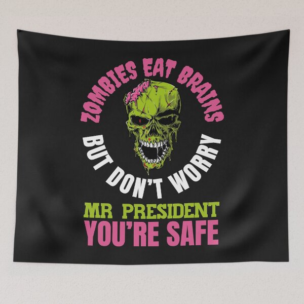 Item preview, Zombies Eat Brains, but dont worry Mr President - youre safe! Funny Anti Joe Biden tshirt designed and sold by hurdsonia.