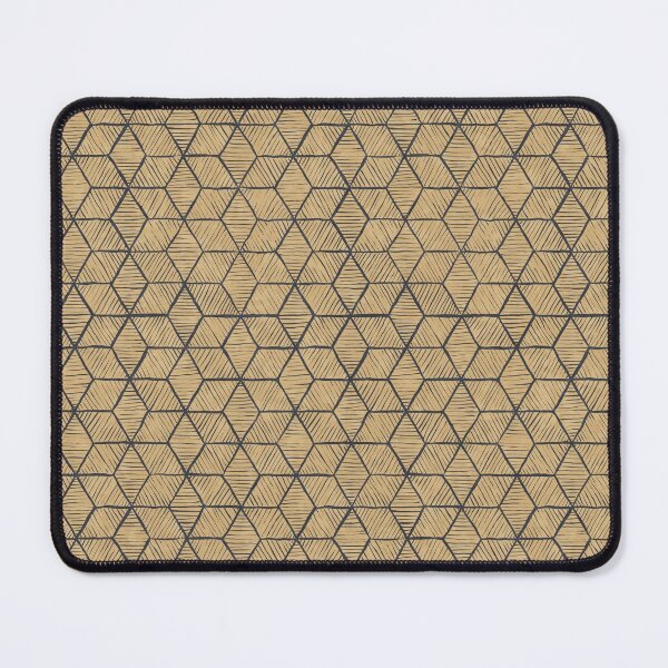 Item preview, Diamond & Hexagon Hand Drawn Pattern - Beige designed and sold by Jana Šlesaríková.