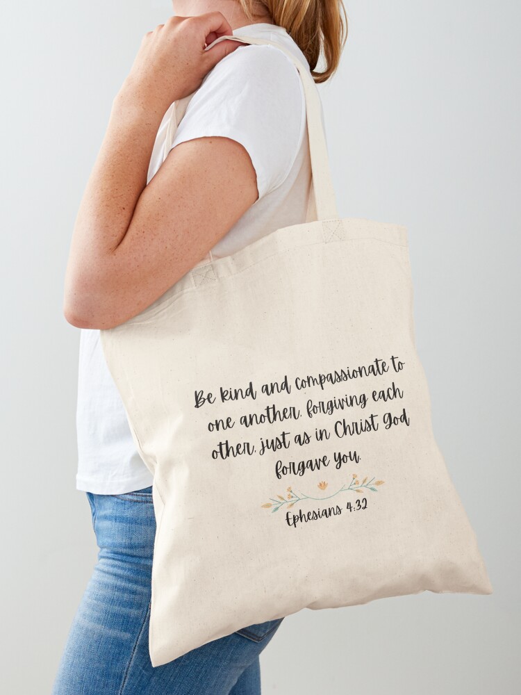 Inspirational Christian Bible Verse Scripture Spiritual Religious Tote Bag