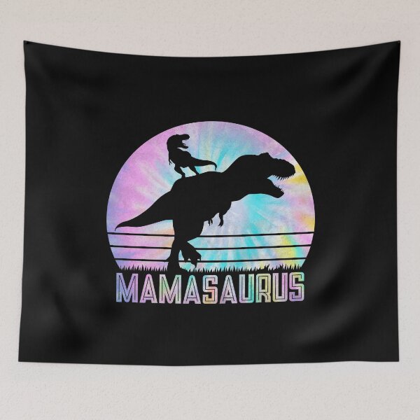 Item preview, Mamasaurus Rex Tie Dye Mom of 1 Dinosaur designed and sold by mBshirts.