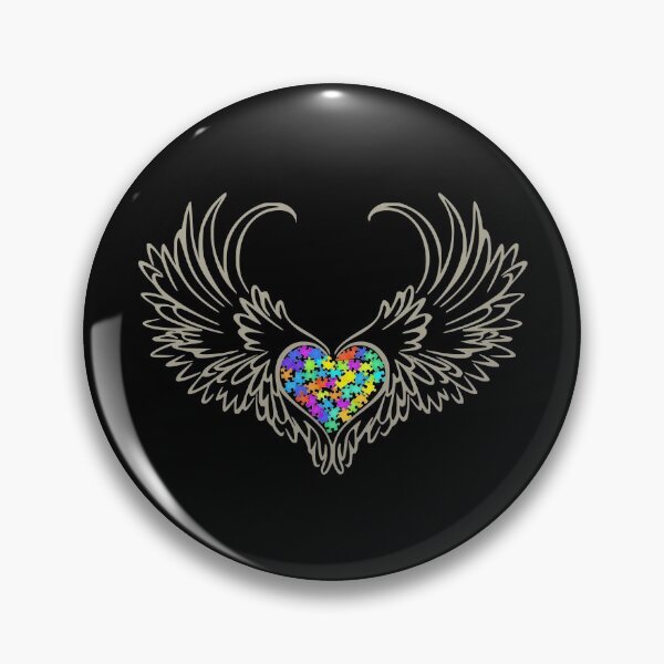Item preview, Autism Puzzled Heart Angel Wings #8 designed and sold by Hypnotees.