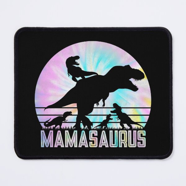 Item preview, Mamasaurus Rex Mom of 4 Tie Dye Mother designed and sold by mBshirts.