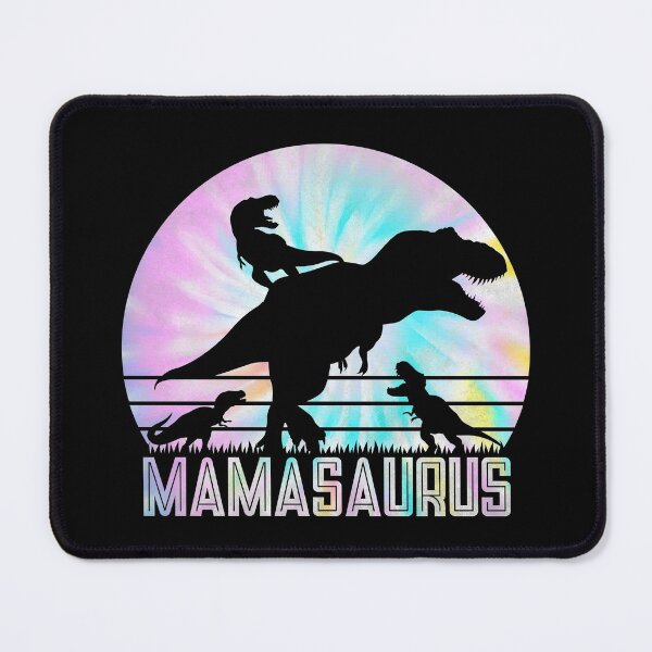 Item preview, Mamasaurus Rex Mom of 3 Tie Dye Mother designed and sold by mBshirts.