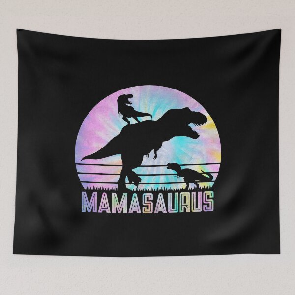 Item preview, Mamasaurus Rex Mom of 2 Tie Dye Mother designed and sold by mBshirts.