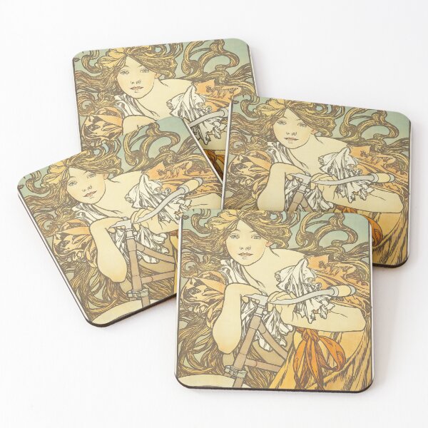 Item preview, Cycles Perfecta art nouveau poster by Alfonse Mucha designed and sold by cutesy.