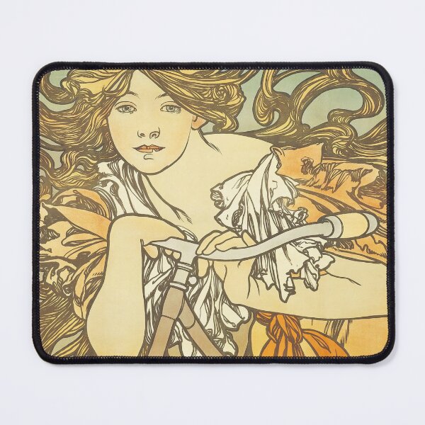 Item preview, Cycles Perfecta art nouveau poster by Alfonse Mucha designed and sold by cutesy.