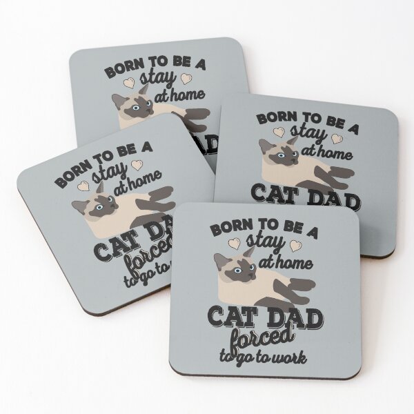Item preview, Born To Be A Stay At Home Cat Dad Forced To Go To Work designed and sold by JooArtPrints  ★★★★★.