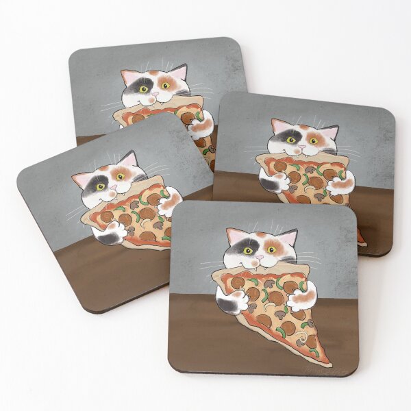 Item preview, *Nom* Pizza Kitty designed and sold by TriciaGriffith.