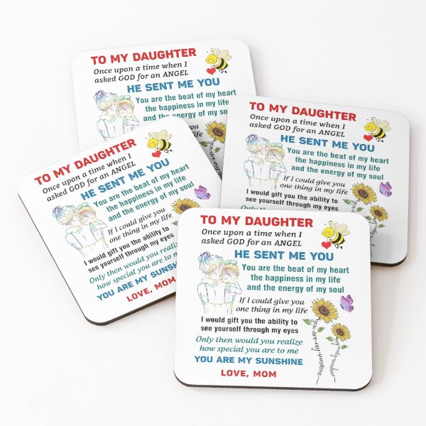 Item preview, To My Daughter gift from Mom, Gift Mug For Daughter, You are my angel, my little girl, you are my sunshine designed and sold by IonelHm.