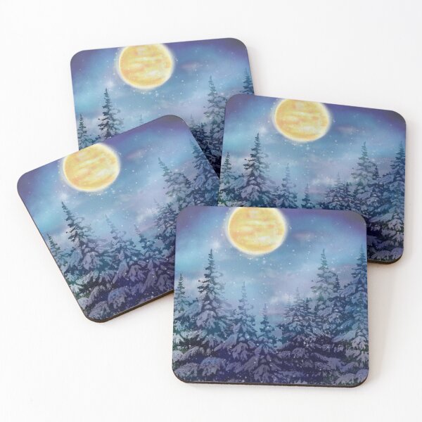 Item preview, Winter Snowy forest scenery (03) - beautiful forest, blue sky designed and sold by Delandor.