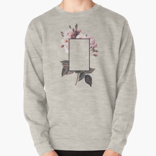 Floral Rectangle Logo Pullover Sweatshirt