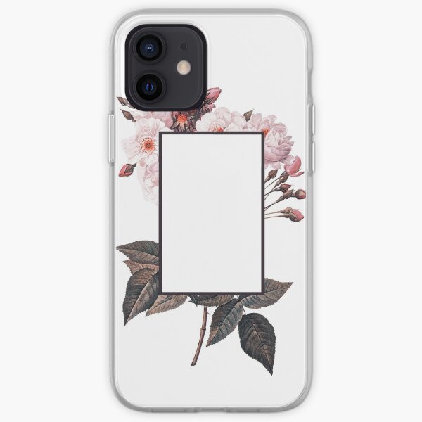 Floral Rectangle Logo iPhone Soft Case