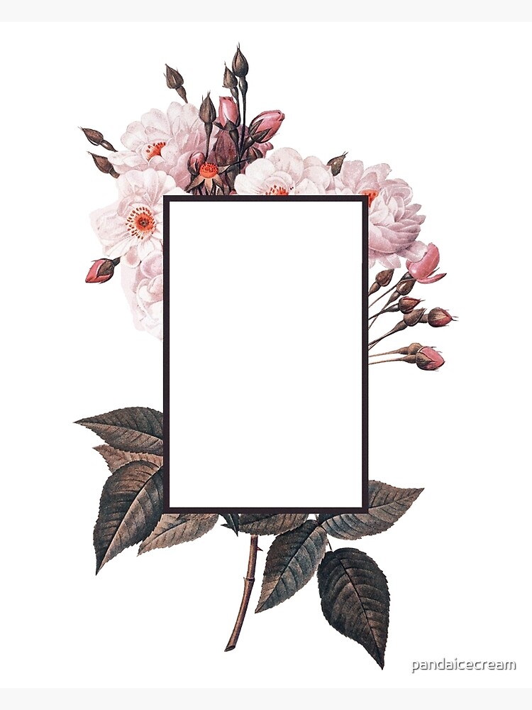 Floral Rectangle Logo by pandaicecream