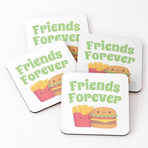 Item preview, Cute French Fries And Burger, Friends Forever designed and sold by rustydoodle.